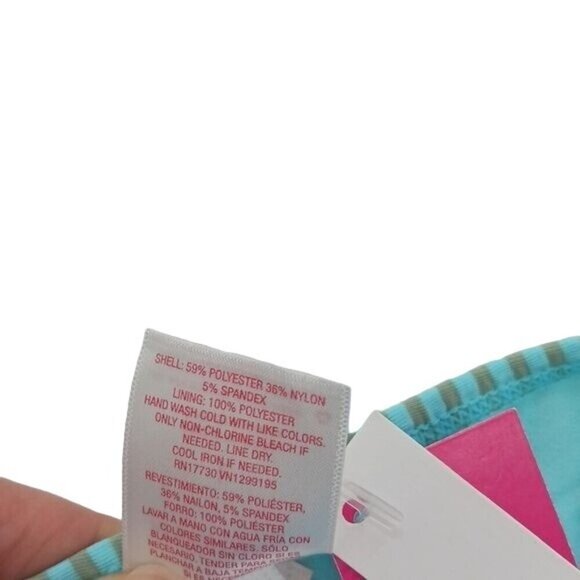 Xhilaration Bikini Bottom Blue Striped Hipster Womens Size Large - Picture 6 of 6